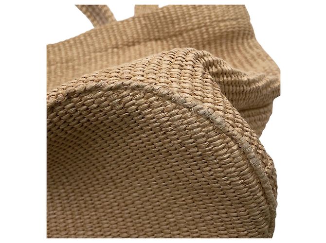Jimmy Choo Raffia-Shopper in Beige - Ansicht 6