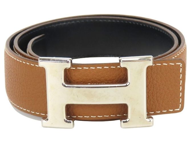 Hermès Cinturón Hermes Constance 80 Negro Dorado - vista 3