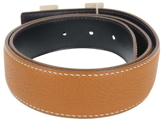 Hermès Cinturón Hermes Constance 80 Negro Dorado - vista 5
