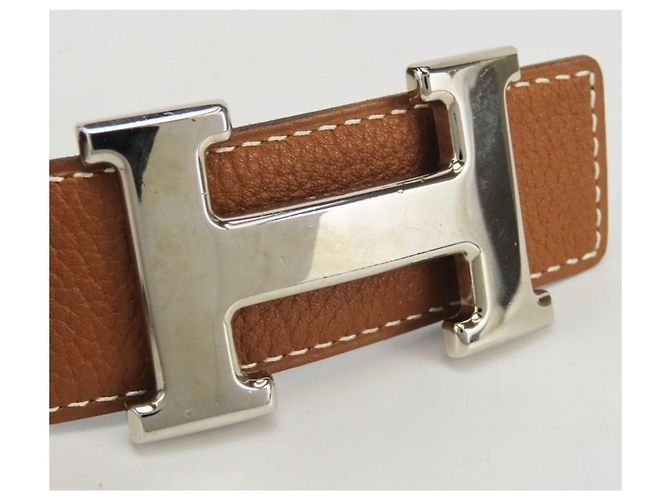 Hermès Cinturón Hermes Constance 80 Negro Dorado - vista 6