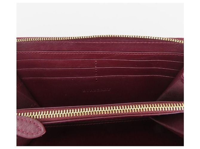 Cartera larga Burberry en piel charol Bordeaux Burdeos - vista 10