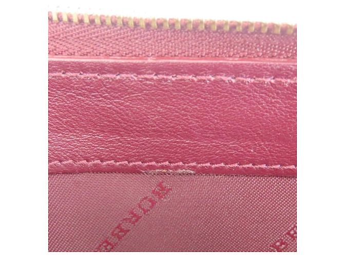 Cartera larga Burberry en piel charol Bordeaux Burdeos - vista 14