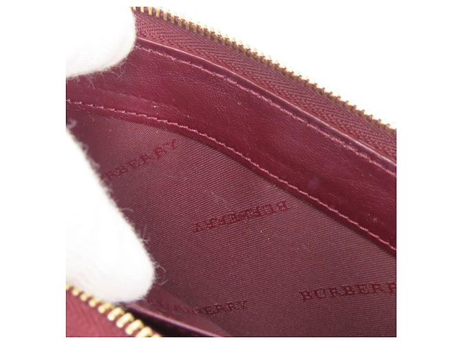 Cartera larga Burberry en piel charol Bordeaux Burdeos - vista 21