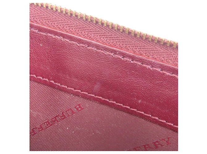 Cartera larga Burberry en piel charol Bordeaux Burdeos - vista 22