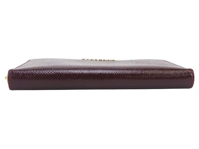 Cartera larga Burberry en piel charol Bordeaux Burdeos - vista 4