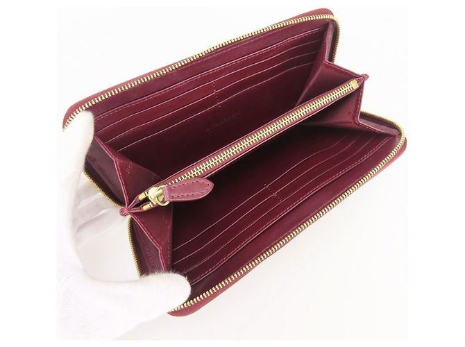 Cartera larga Burberry en piel charol Bordeaux Burdeos - vista 9