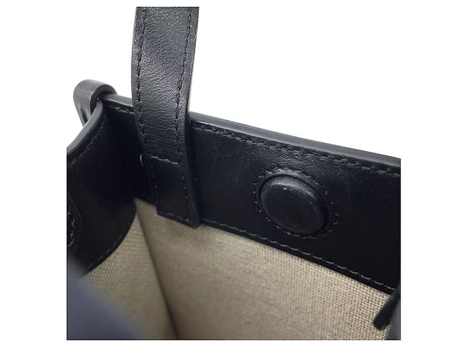 Borsa Mini North South Tote Jimmy Choo in pelle nera Nero - vista 10