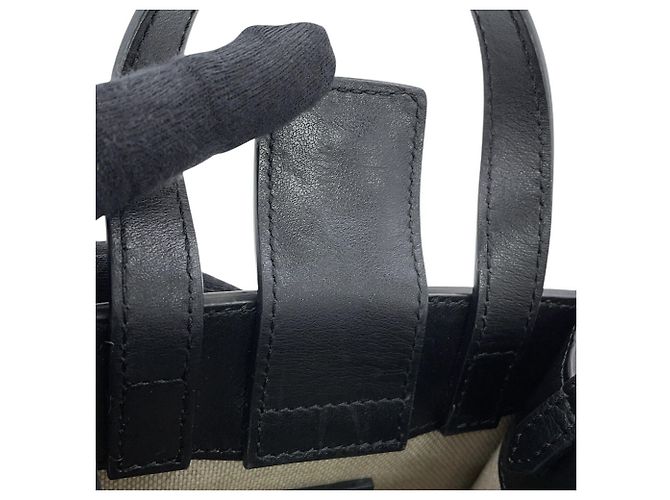 Borsa Mini North South Tote Jimmy Choo in pelle nera Nero - vista 11