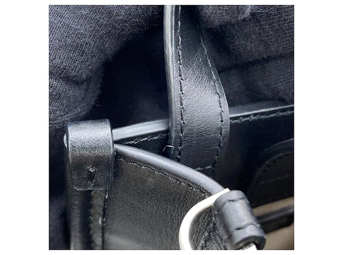 Borsa Mini North South Tote Jimmy Choo in pelle nera Nero - vista 12