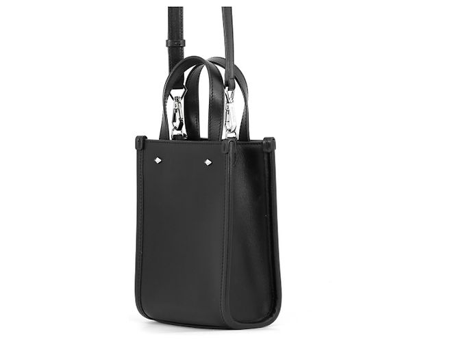 Borsa Mini North South Tote Jimmy Choo in pelle nera Nero - vista 2