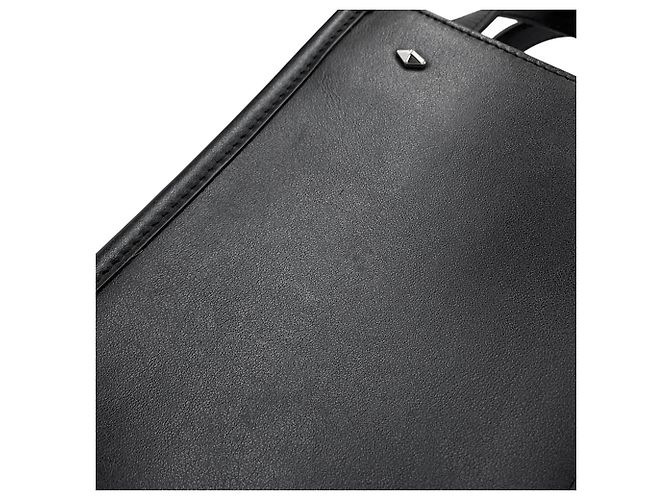 Borsa Mini North South Tote Jimmy Choo in pelle nera Nero - vista 8