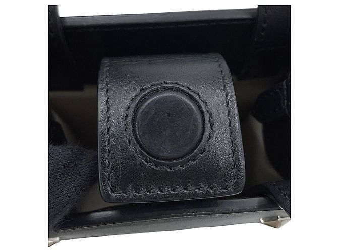 Borsa Mini North South Tote Jimmy Choo in pelle nera Nero - vista 9