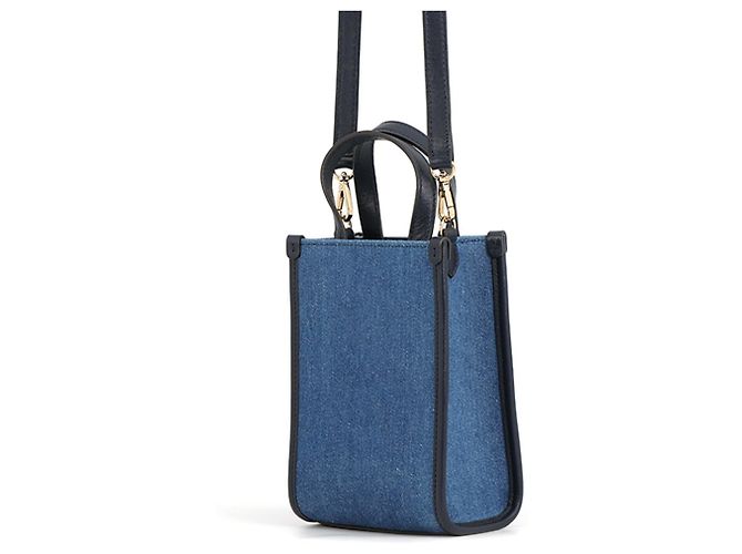 Borsa Mini Tote Jimmy Choo Blu Blu navy - vista 2