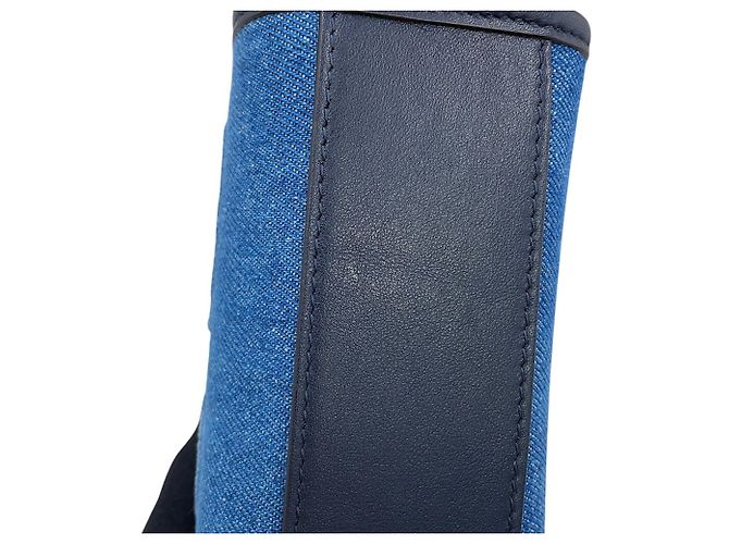 Borsa Mini Tote Jimmy Choo Blu Blu navy - vista 7