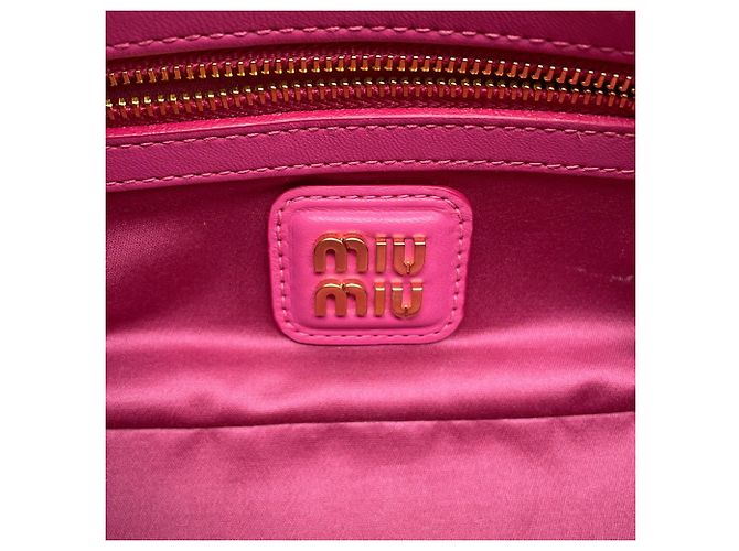 Borsa a mano Miu Miu Arcadi in pelle Matelassé Rosa - vista 16