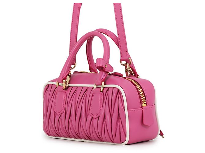 Borsa a mano Miu Miu Arcadi in pelle Matelassé Rosa - vista 2