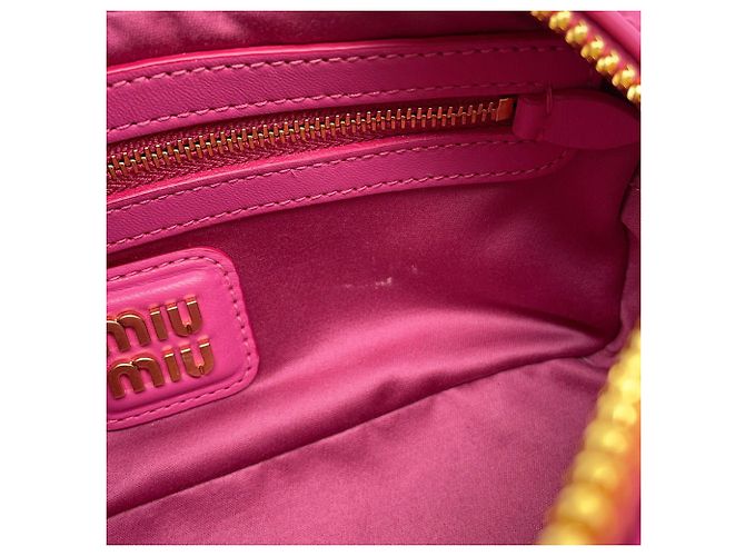 Borsa a mano Miu Miu Arcadi in pelle Matelassé Rosa - vista 9