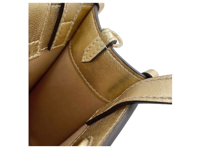 Borsa Mini Tote Jimmy Choo D'oro - vista 11