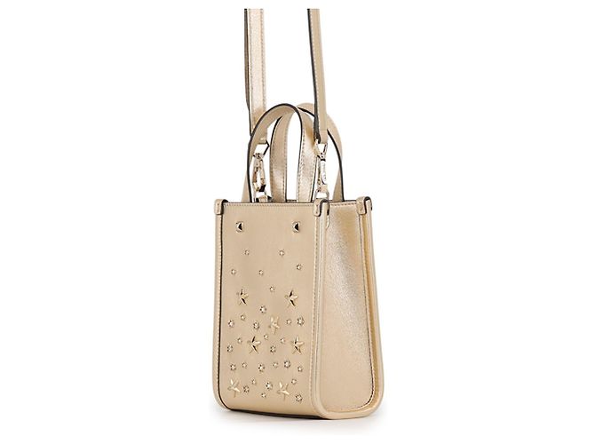 Borsa Mini Tote Jimmy Choo D'oro - vista 2