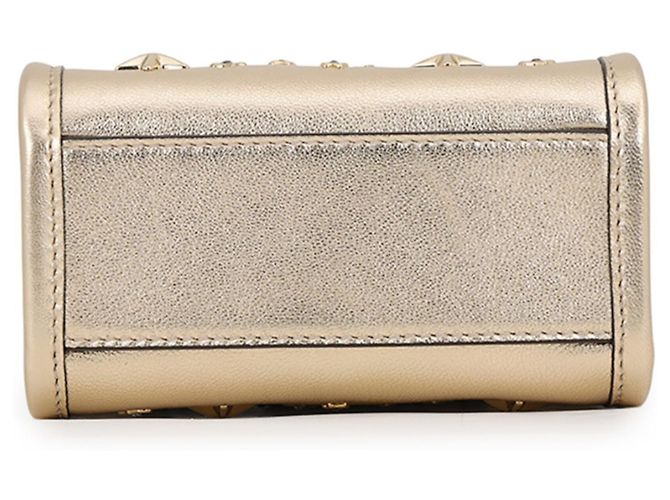 Borsa Mini Tote Jimmy Choo D'oro - vista 3