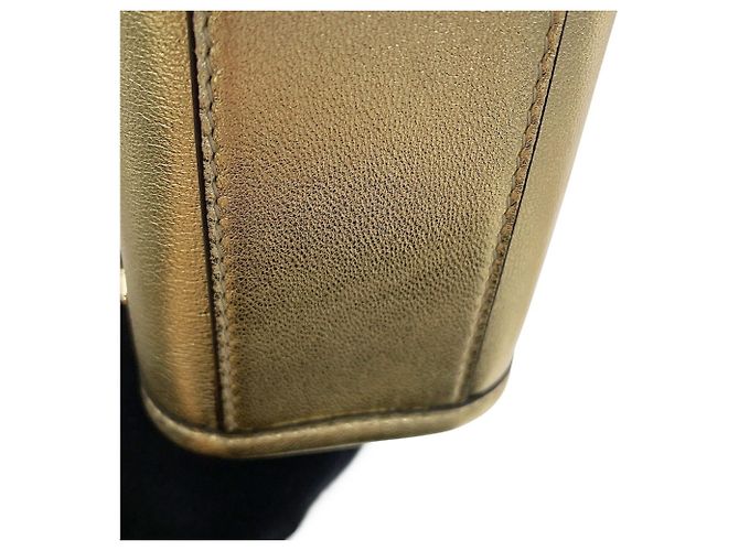Borsa Mini Tote Jimmy Choo D'oro - vista 8