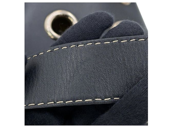 Borsa a secchiello in pelle Burberry Nova Check Nero - vista 12