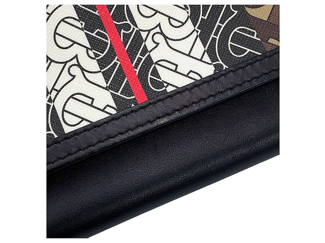 Borsa a tracolla con catena Burberry TB Monogram Marrone Nero Multicolore - vista 10