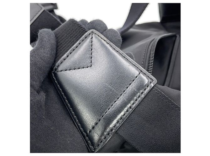Borsa a tracolla Burberry in nylon nero - vista 8