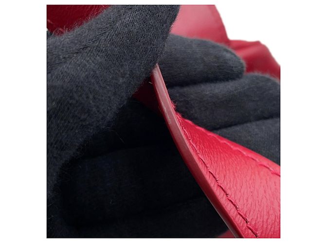 Borsa a mano Bowling in pelle Miu Miu Rosso - vista 10