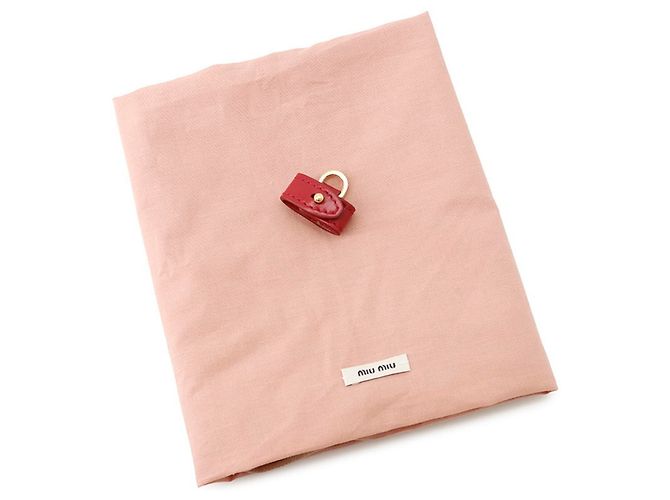 Borsa a mano Bowling in pelle Miu Miu Rosso - vista 14