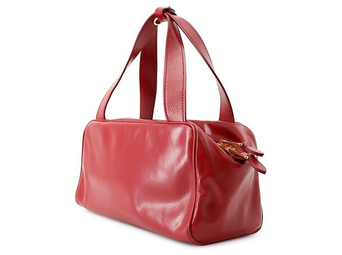 Borsa a mano Bowling in pelle Miu Miu Rosso - vista 2