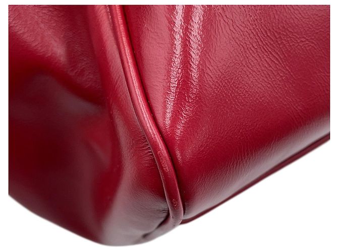 Borsa a mano Bowling in pelle Miu Miu Rosso - vista 7