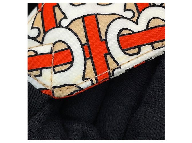 Zaino Burberry TB Monogram in nylon Bianco Beige Arancione - vista 10