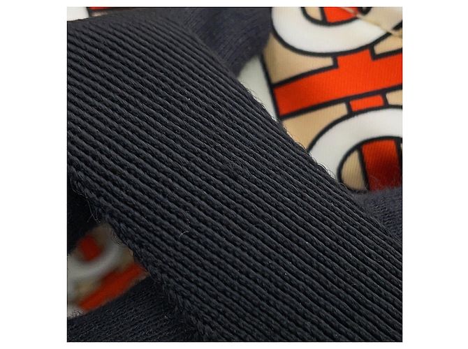 Zaino Burberry TB Monogram in nylon Bianco Beige Arancione - vista 13