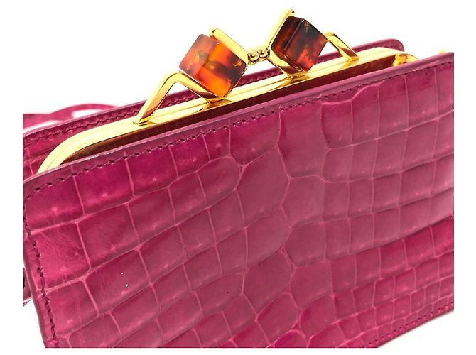 Borsa Pochette Miu Miu in pelle rosa - vista 2