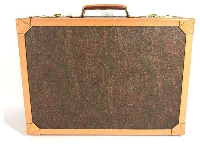 ETRO Lederhandtasche mit Paisley-Muster Braun - Ansicht 4