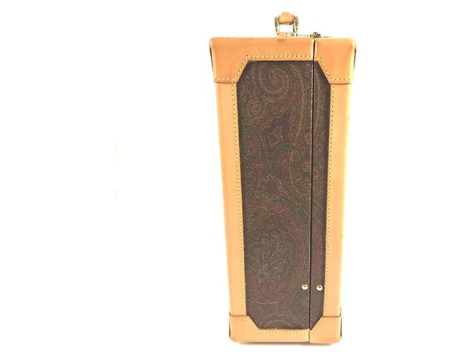 ETRO Lederhandtasche mit Paisley-Muster Braun - Ansicht 5