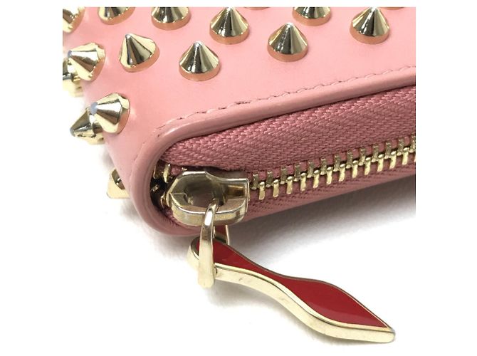 Cartera larga de piel rosa Christian Louboutin - vista 6