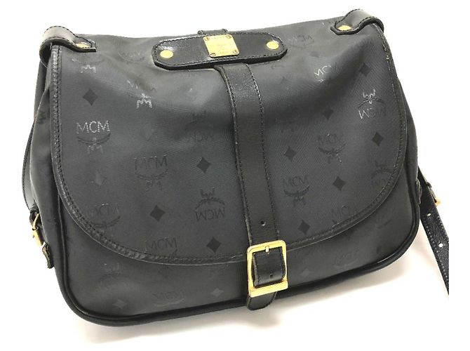 Bolsa Tiracolo MCM Preto - vista 11