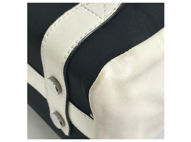 Jimmy Choo Two-tone Star Studded Leather Backpack Black White - view 4