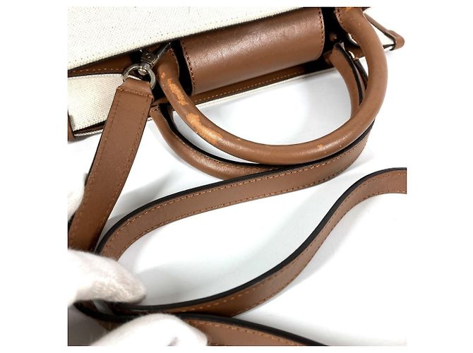 Jimmy Choo Logo Avenue S Tasche Beige - Ansicht 9