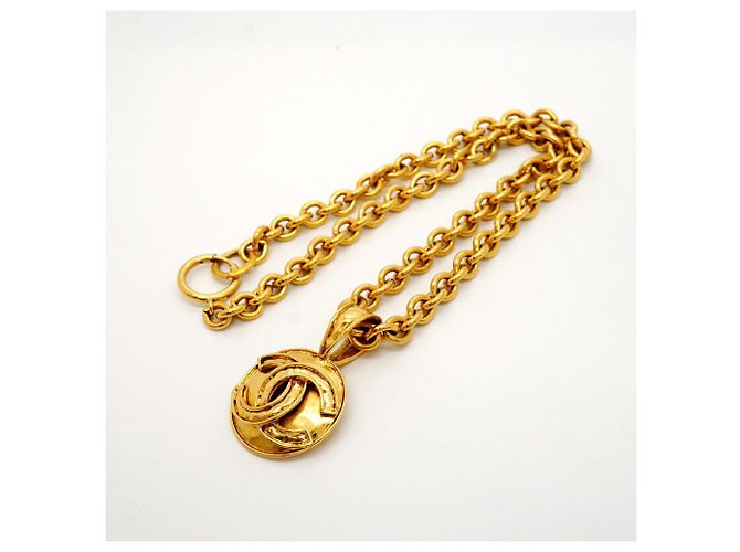 Collana Chanel placcata oro D'oro - vista 3
