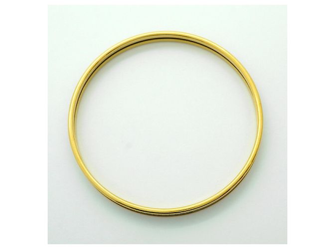 Hermès Brazalete Hermes chapado en oro beige Dorado - vista 3