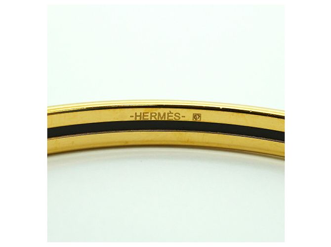 Hermès Brazalete Hermes chapado en oro beige Dorado - vista 4
