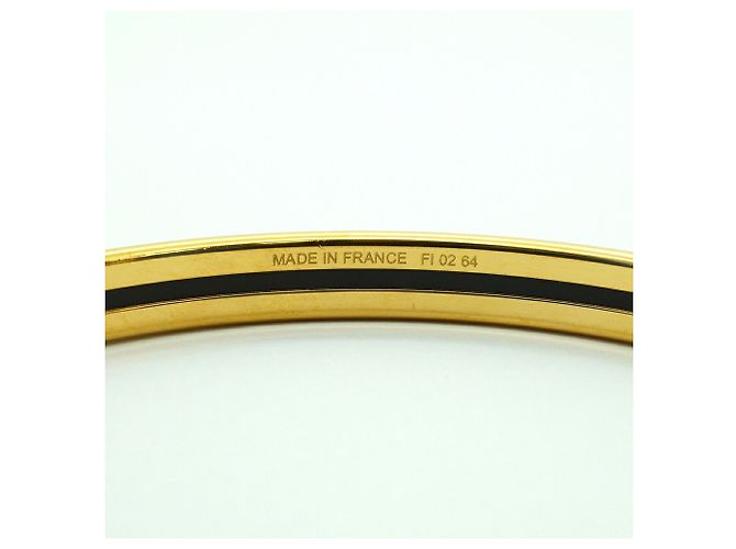 Hermès Brazalete Hermes chapado en oro beige Dorado - vista 5