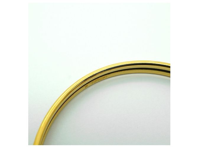 Hermès Brazalete Hermes chapado en oro beige Dorado - vista 7