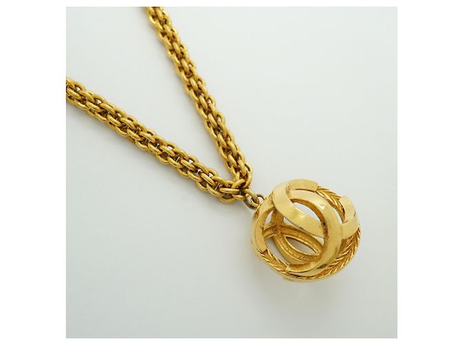 Collana Chanel Coco Mark placcata oro D'oro - vista 2