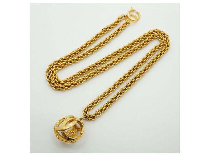 Collana Chanel Coco Mark placcata oro D'oro - vista 3