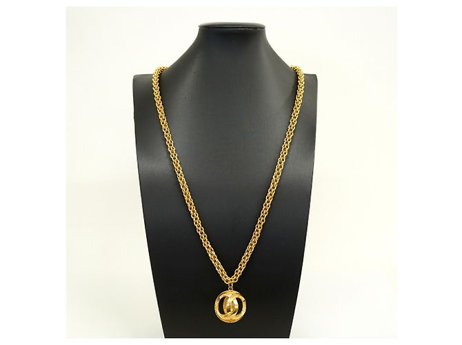 Collana Chanel Coco Mark placcata oro D'oro - vista 6