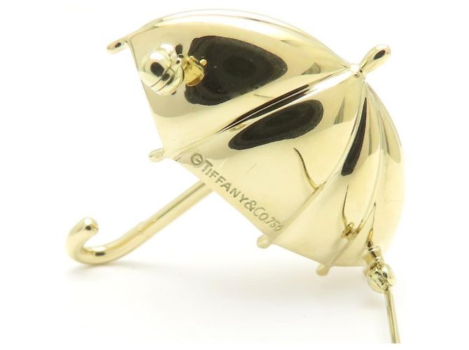 Autre Marque Spilla a ombrello Tiffany & Co. con diamanti in oro giallo 18K - vista 5